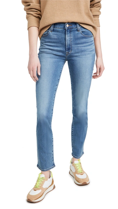J Brand Teagan High-rise Straight-leg Jeans In Uncharted