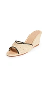 CARRIE FORBES NADOR HEELED MULES NATURAL/NOIR
