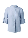 AKRIS PUNTO SUN BLEACHED CHAMBRAY BLOUSE,400013044859