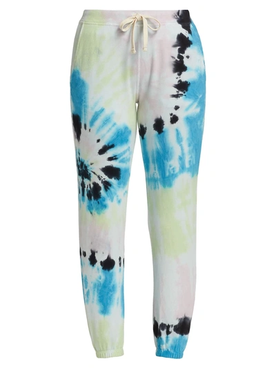 Electric & Rose Wave Vendimia Jogger In Blue/neon/camille In White