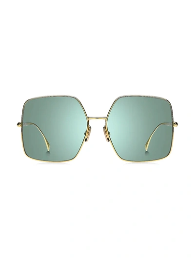 Fendi Women's 61mm Square Sunglasses In Yell Gold