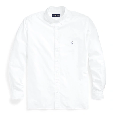 Polo Ralph Lauren Long-sleeved Button-down Shirt With Tailored Fit In White