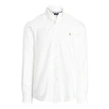 Polo Ralph Lauren Slim Fit White Cotton Shirt With Embroidered Logo In White