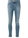 CITIZENS OF HUMANITY CROPPED SKINNY CUT JEANS