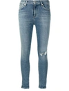 Citizen Of Humanity Cropped Skinny Cut Jeans In Blue