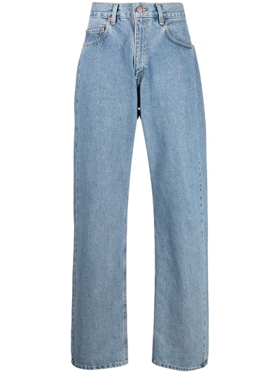 Levi's High Waisted Wide-leg Jeans In Blue