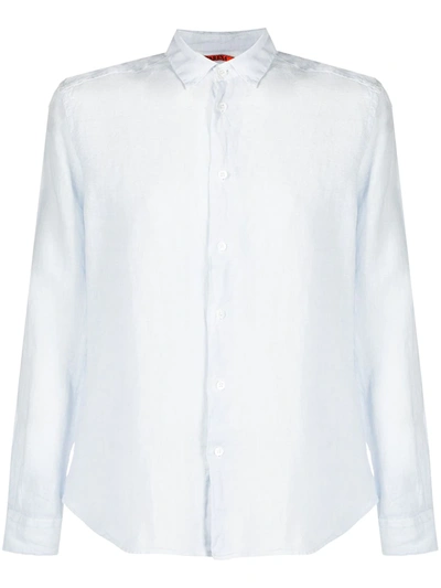 Barena Venezia Linen Long-sleeve Shirt In Blue