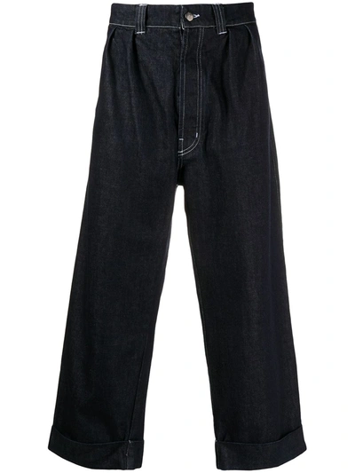 Société Anonyme High-rise Flared Trousers In Blue