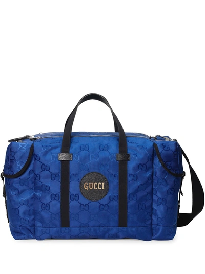 Gucci Off The Grid Gg Supreme Duffle Bag In Blue