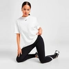 Nike Essential Embroidered Swoosh Cotton T-shirt In White