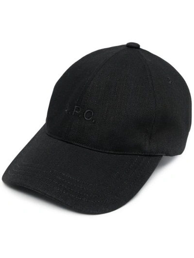 APC EMBROIDERED-LOGO COTTON BASEBALL CAP