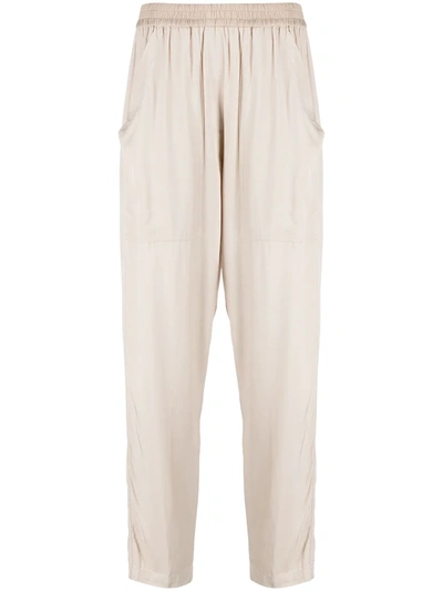 8pm Elasticated Waist Track Pants In Neutrals