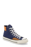 Converse Men's Chuck 70 Alt Exploration High Top Casual Sneakers From Finish Line In Midnight Navy/ Dark Soba