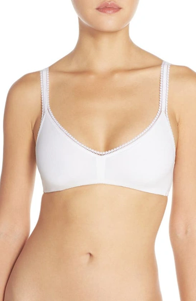 ON GOSSAMER ON GOSSAMER STRETCH COTTON BRALETTE,010404