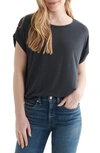 Lucky Brand Sandwash T-shirt In Lucky Black