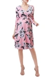 KIMI AND KAI KIMI AND KAI GRACIE FLORAL FAUX WRAP MATERNITY DRESS,972-103352