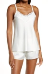 Flora Nikrooz Kylie Charmeuse Cami Set With Lace In Ivory