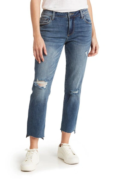 Kut From The Kloth ® Reese Raw Step Hem Ankle Straight Leg Jeans In Ideally