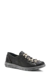 Spring Step Carhopper Slip-on Sneaker In Black Leather