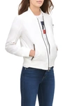 Levi's Trendy Plus Size Melanie Bomber Jacket In White