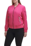 Levi's Women's Lightweight Zip-detail Bomber Jacket In Fuchsia