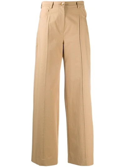 Nanushka Bowen High-wasited Trousers In Neutrals