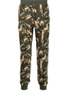 AAPE BY A BATHING APE CAMOUFLAGE PRINT TRACK TROUSERS