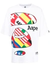 AAPE BY A BATHING APE OVERSIZED UNIVERSE COTTON T-SHIRT