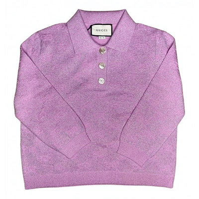 Pre-owned Gucci Pink Cashmere Knitwear