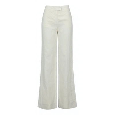 Pre-owned Loro Piana Large Pants In White