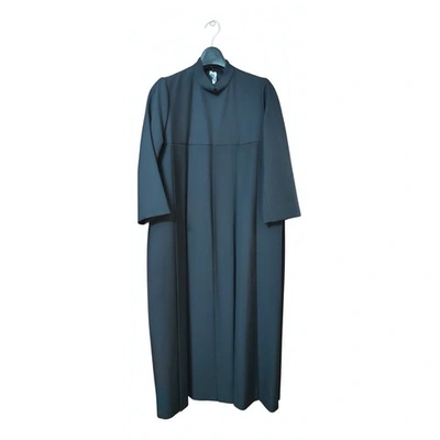 Pre-owned Noir Kei Ninomiya Wool Mid-length Dress In Black