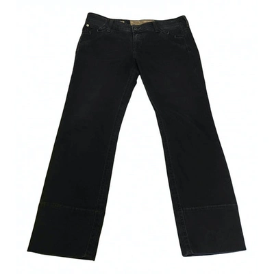 Pre-owned Jacob Cohen Straight Pants In Black