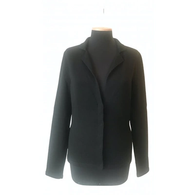 Pre-owned Narciso Rodriguez Wool Cardigan In Black