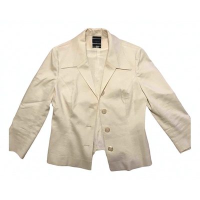 Pre-owned Joseph Linen Suit Jacket In Beige