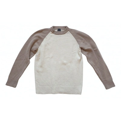 Pre-owned Duffy Wool Jumper In Beige