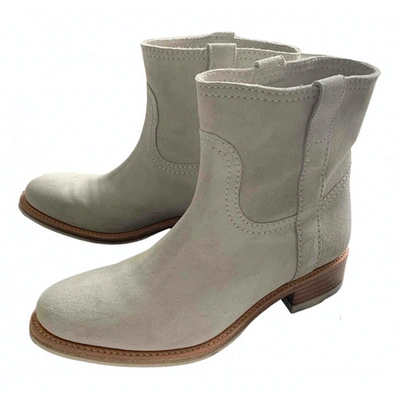 Pre-owned Laurence Dacade Ankle Boots In White