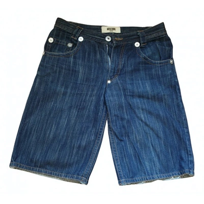 Pre-owned Moschino Blue Cotton Shorts