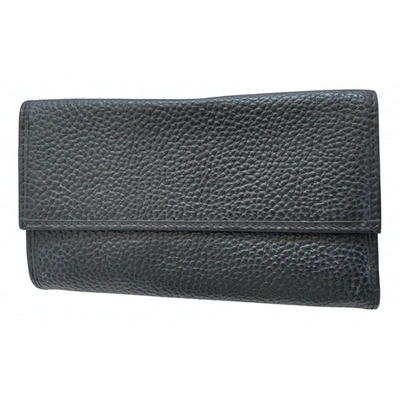 Pre-owned Max & Co Leather Clutch In Black