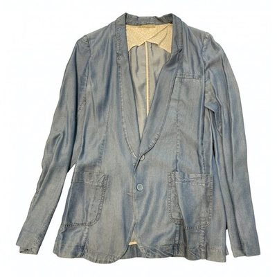 Pre-owned Patrizia Pepe Blue Synthetic Jacket