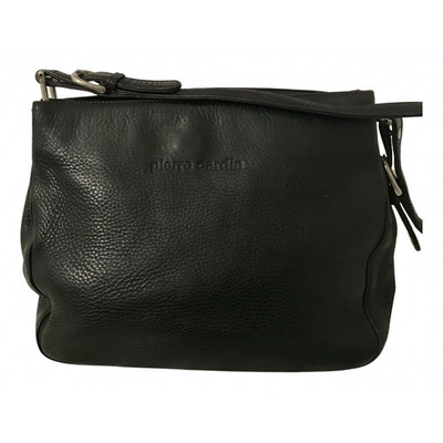Pre-owned Pierre Cardin Leather Handbag In Black
