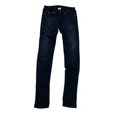 Pre-owned True Religion Slim Jeans In Black