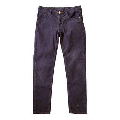 Pre-owned Shine Velvet Slim Pants In Purple