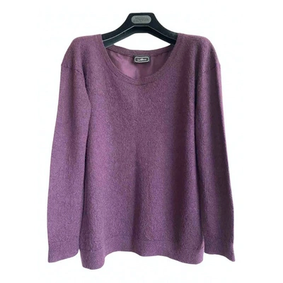 Pre-owned By Malene Birger Wool Jumper In Purple