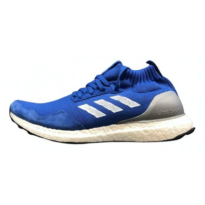 Pre-owned Adidas Originals Ultraboost Cloth High Trainers In Blue