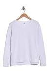 90 Degree By Reflex Brushed Long Sleeve With Side Slit In White