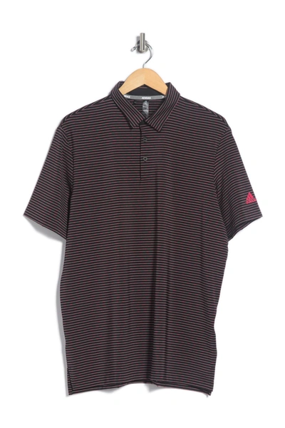 Adidas Golf Ultimate Space Dye Polo In Black