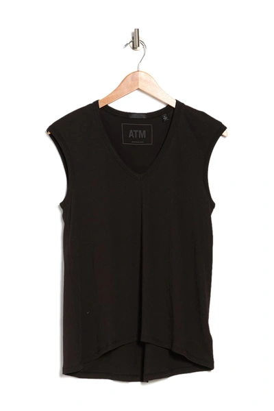 Atm Anthony Thomas Melillo Vintage Jersey Tank In Black