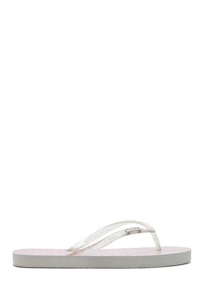 Dkny Kids' Zoey Flip-flop In Silver