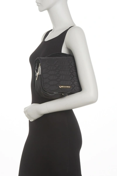 Aimee Kestenberg Sophia Hanging Cosmetic Bag In Black Diamond Python