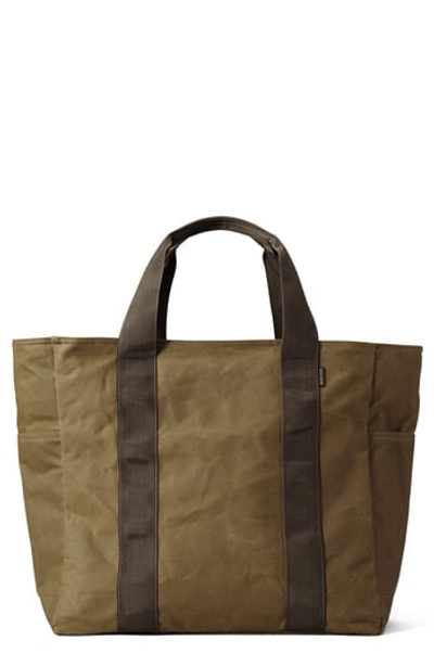 Filson Large Grab 'n' Go Tote Bag In Dktanbrown